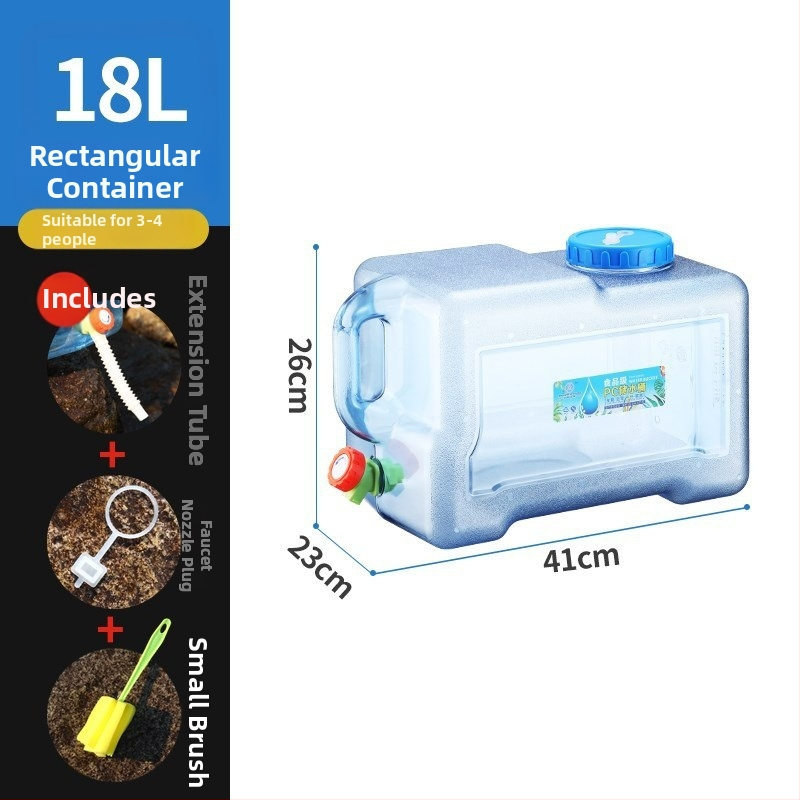 Ārējais ūdens uzglabāšanas kannas ar krānu, PU materiāls, mini izmērs, ciets korpuss, ziemas 2023 izlaidums, iekšējā dokumentu nodalījums