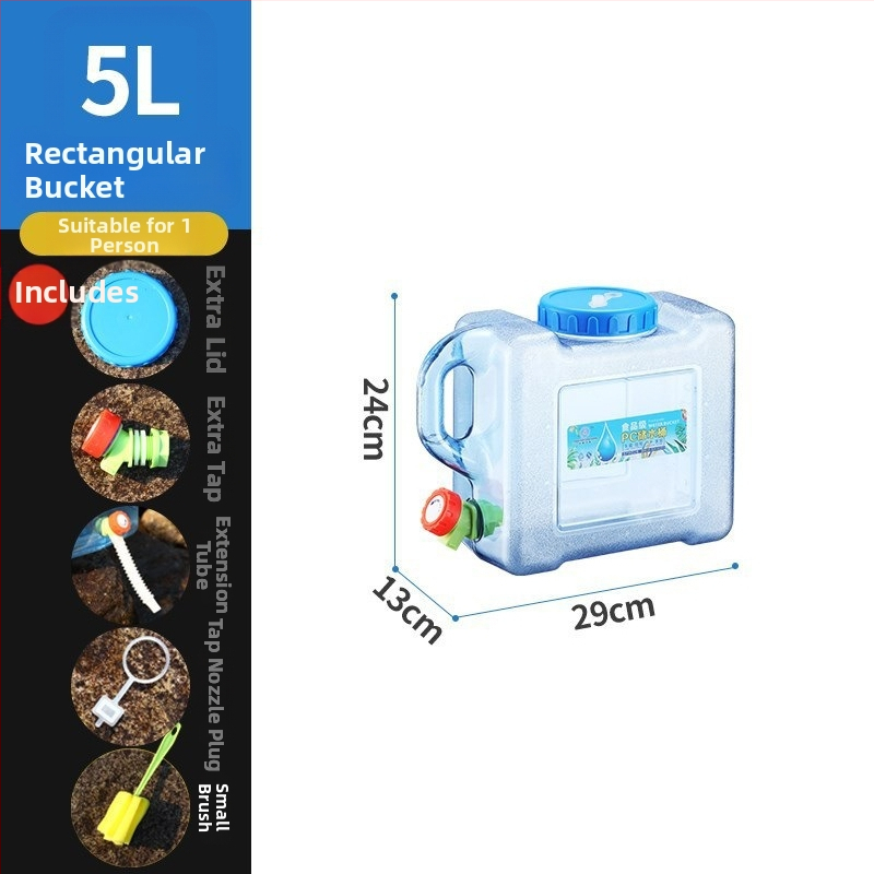 Āra ūdens uzglabāšanas kanna ar krānu, PU materiāls, cieta konstrukcija, iekšējā dokumentu kabata