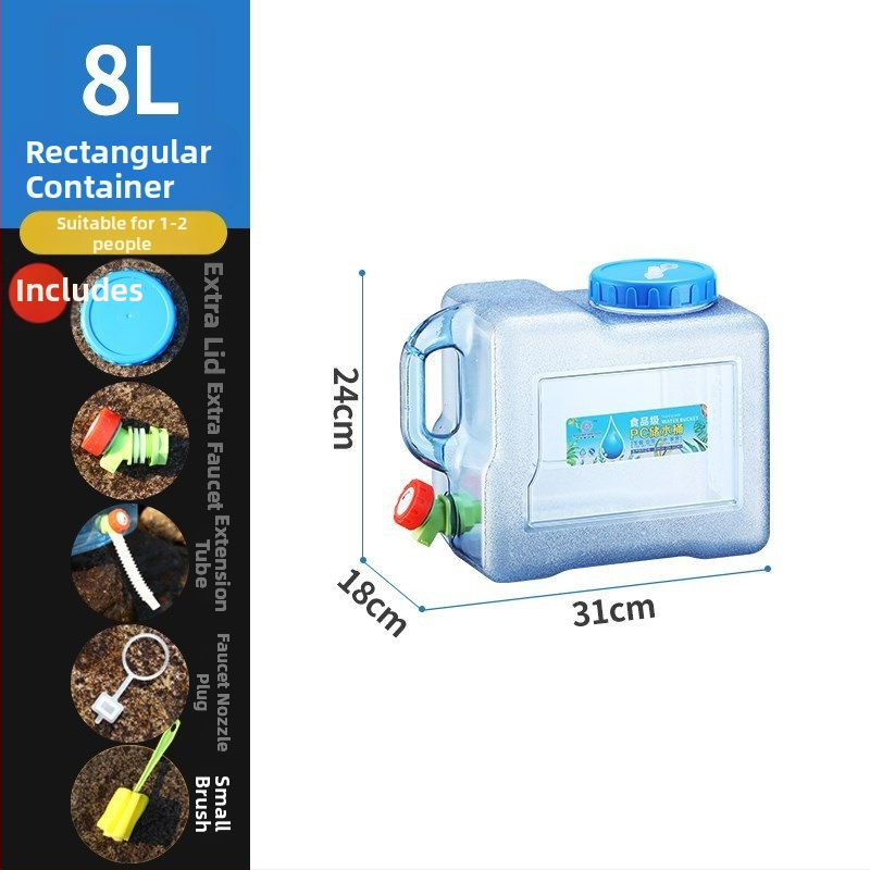 Āra ūdens uzglabāšanas kanna ar krānu, PU materiāls, cieta konstrukcija, iekšējā dokumentu kabata