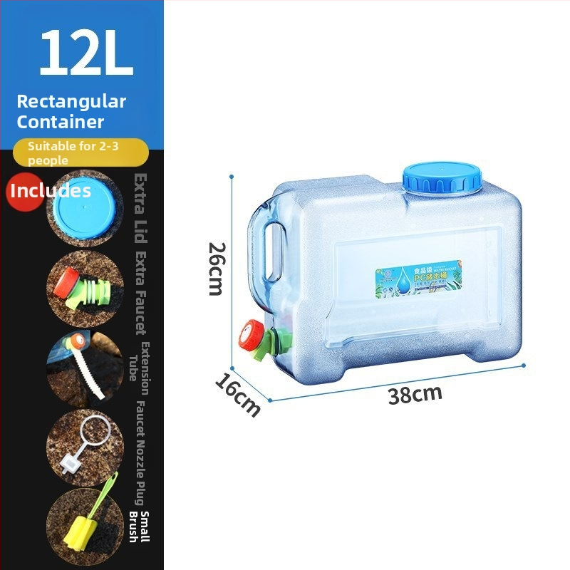 Āra ūdens uzglabāšanas kanna ar krānu, PU materiāls, cieta konstrukcija, iekšējā dokumentu kabata