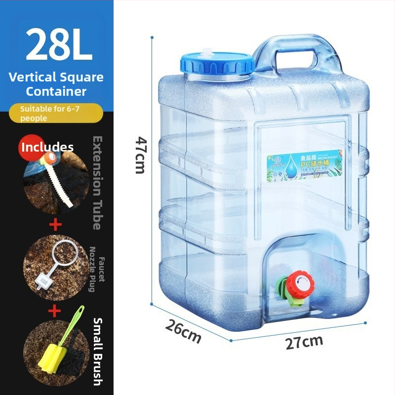 Āra ūdens uzglabāšanas kanna ar krānu, PU materiāls, cieta konstrukcija, iekšējā dokumentu kabata