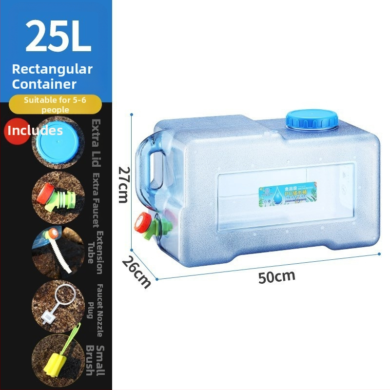 Āra ūdens uzglabāšanas kanna ar krānu, PU materiāls, stingrs korpuss, iekšējā dokumentu kabata