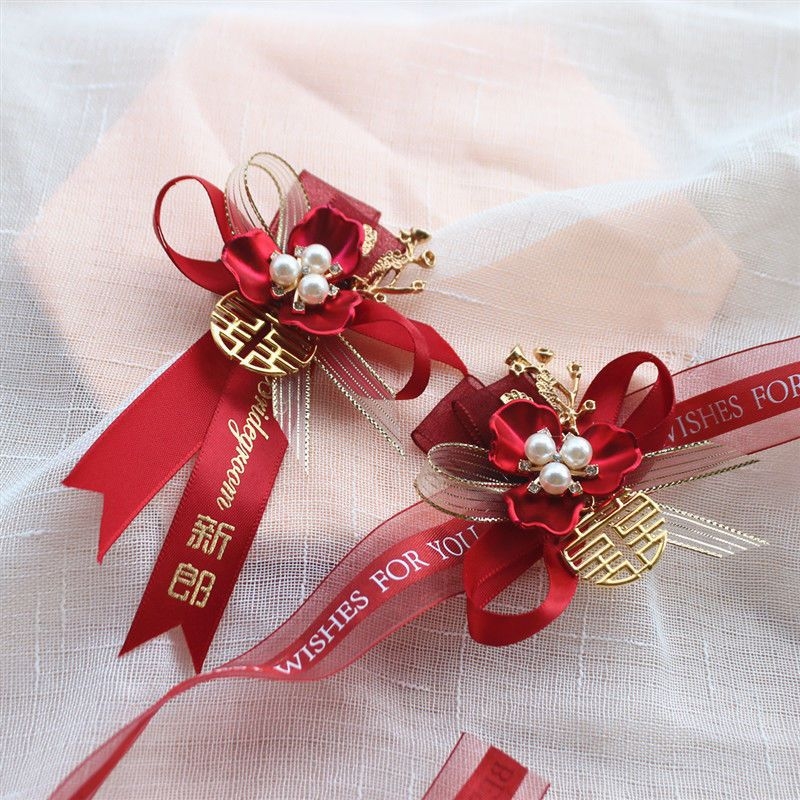 Naramnica s cvijećem za nevjestu i kumice – bez prilagodbe, bez logotipa, spremno za poklon, svadbeni dodatak