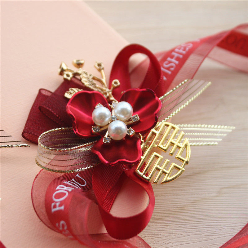 Naramnica s cvijećem za nevjestu i kumice – bez prilagodbe, bez logotipa, spremno za poklon, svadbeni dodatak