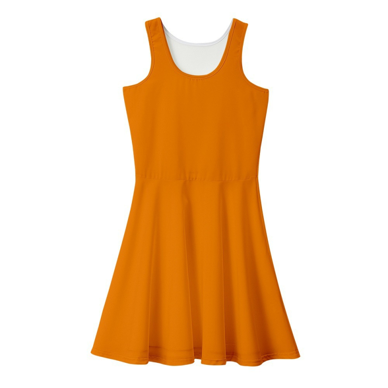 Bugesezhiyu ruha és rövid ujjú top készlet (Poliészter; Egységes minta; Hercegnő-stílus; A-vonalú szoknya; Mini hossz)