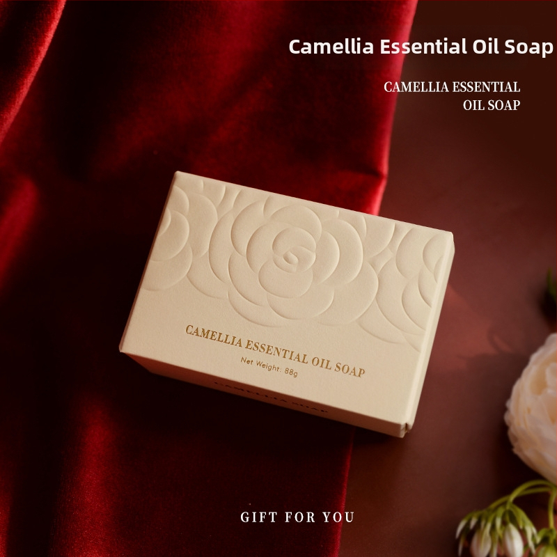 Kamēlijas ziedu ziepes – roku darbs, aromaterapija, iepakotas kastītē, kāzu dāvana draudzenēm