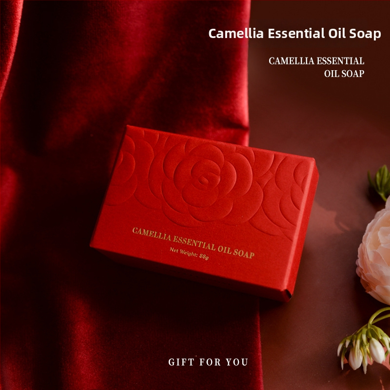 Kamēlijas ziedu ziepes – roku darbs, aromaterapija, iepakotas kastītē, kāzu dāvana draudzenēm