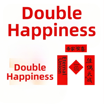 Vestuvinių rekvizitų rinkinys su Xi raidžių poromis, nuotraukų rekvizitai su rytiniu chalatu, vestuvinės kambario dekoras ir jaunosios komandos dekoras