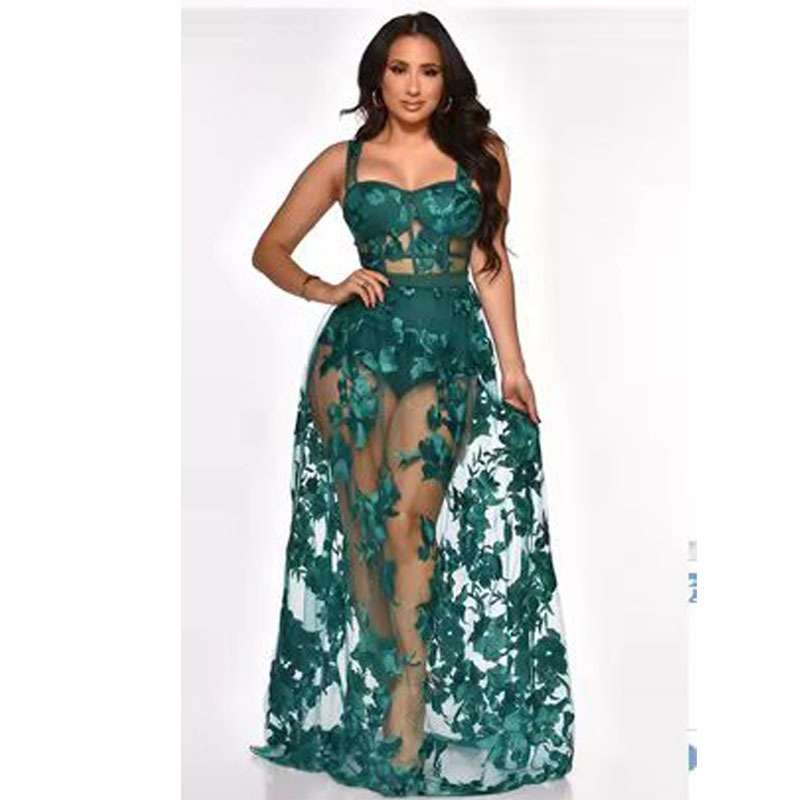 Безръкав рокля с презрамки и принт, U-образна яка, дължина миди, полиестерна тъкан