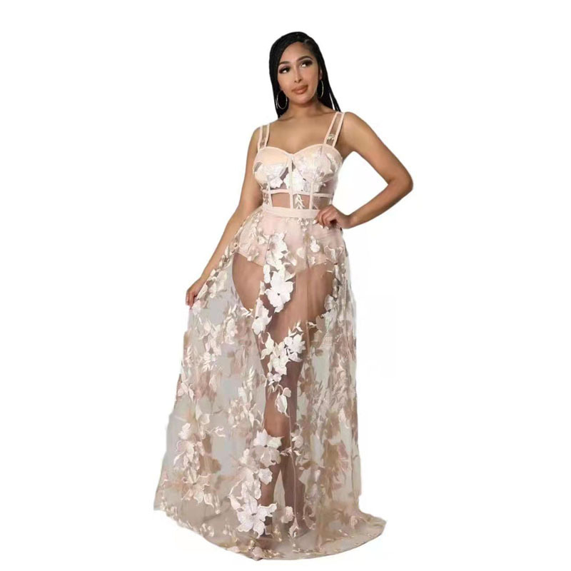 Безръкав рокля с презрамки и принт, U-образна яка, дължина миди, полиестерна тъкан