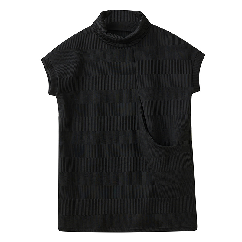 Női őszi-téli laza szabású ruha, magas gallérral, hosszú ujjakkal, midi hosszúságú