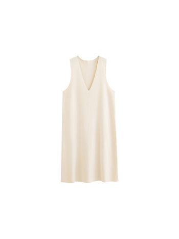 Plusz méretű női V-nyakú kötött ruha, lazán szabott, középméretű hosszúságú, tél 2025