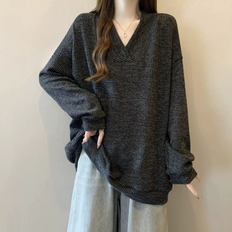 Дамски флийсов топ с V-образно деколте, полиестер със спандекс 90–95%, стил Royal Sister, Пролет 2025