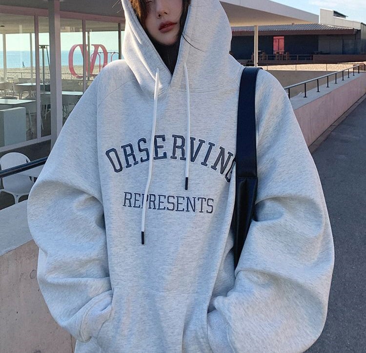 Hoodie s kapuljom i fleeceom, slobodan kroj, dugi rukavi, print uzorak, poliesterska smjesa