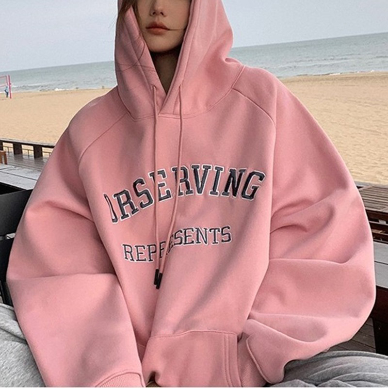 Hoodie s kapuljom i fleeceom, slobodan kroj, dugi rukavi, print uzorak, poliesterska smjesa