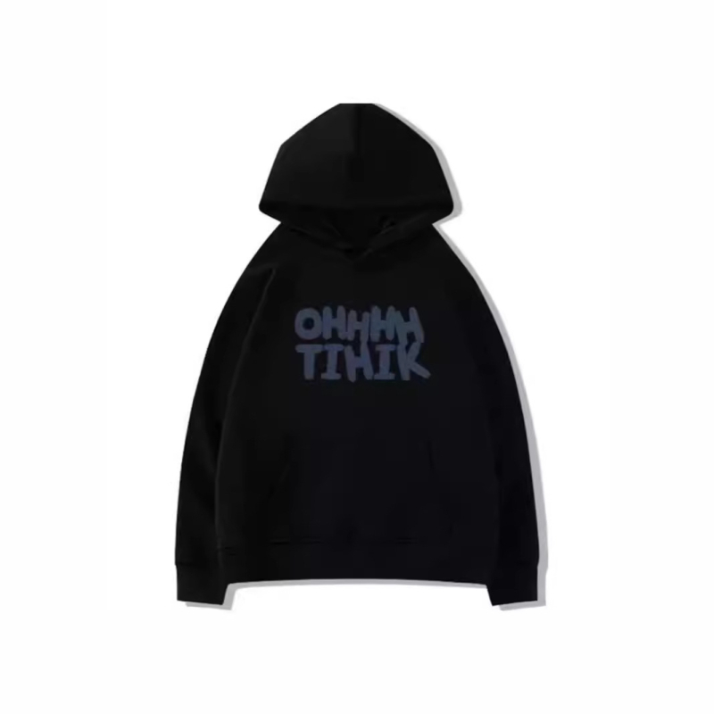 Γυναικείο φούτερ με κουκούλα και φλις επένδυση, εκτύπωση anime, χαλαρή γραμμή, μακριά μανίκια, πολυεστέρας