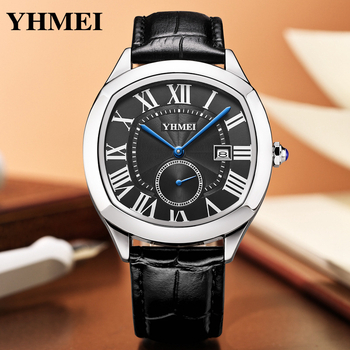 Sat s kožnim kaišem – kvarcni mehanizam, romboidni brojčanik, vodootpornost 30 m, kućište od cinkove legure