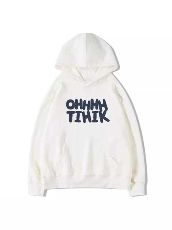 Kapucňová mikina s fleecovou podšívkou, anime potlač, voľný strih, polyester