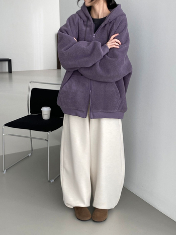 Dámska mikina s kapucňou z hrubého flísu, voľný strih, jednobarevný polyester, štýl korejsko-japonský uvoľnený