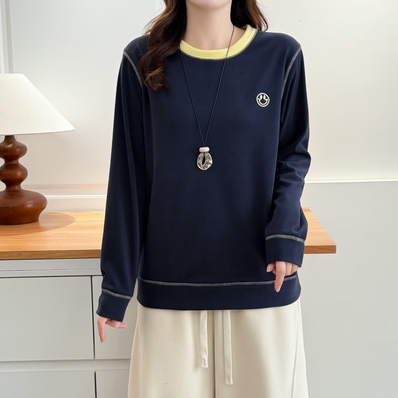 Ženski dukser kapuljača s osmijehom šavom na dvostranoj australskoj fleece tkanini, debeli zimski model, standardna kroj, dugi rukavi