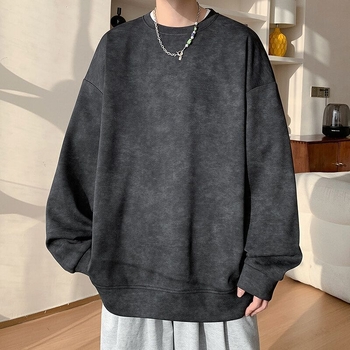 Tie-Dye Hoodie Sweatshirt για άνδρες, στρογγυλός λαιμός, oversized χαλαρή γραμμή, βαμβάκι 71–80%