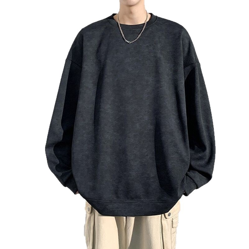 Tie-Dye Hoodie Sweatshirt για άνδρες, στρογγυλός λαιμός, oversized χαλαρή γραμμή, βαμβάκι 71–80%