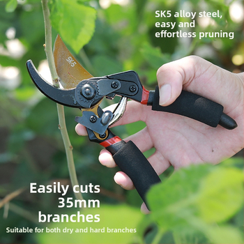 Zaru griezējs, SK5 tērauds, pastiprināta asmens konstrukcija, darba taupīšana, dārza un lauksaimniecības griešanai