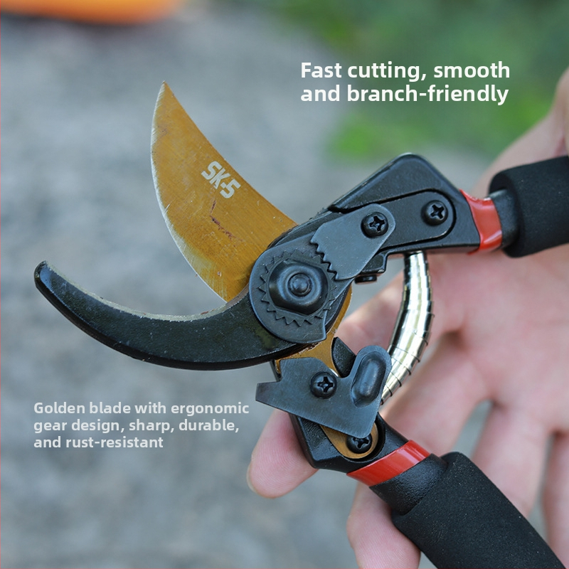 Zaru griezējs, SK5 tērauds, pastiprināta asmens konstrukcija, darba taupīšana, dārza un lauksaimniecības griešanai