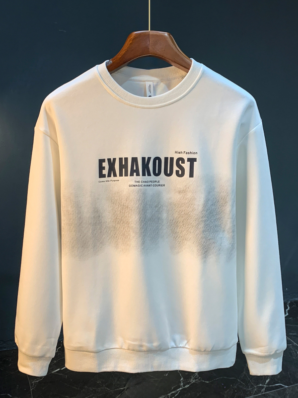 Muški premium streetwear pulover s printom, oversize krojem, za proljeće i jesen