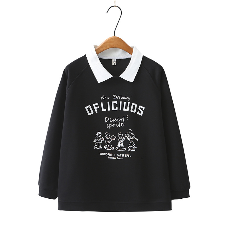 Ženski polo ovratnik pulover-sweatshirt, pamuk 50-70%, dugi rukavi, proljeće 2024