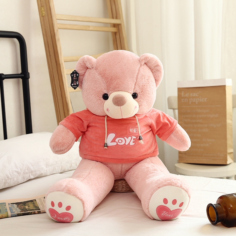 Plüssmackó Teddy Bear – rövid plüss, PP pamut töltet, minta alapján testreszabható, 15–35 éveseknek