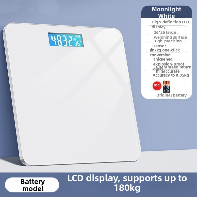 Keha kaal ja keharasva skaala, kompaktne elektrooniline laaditav kodune nutikas skaala täiskasvanutele
