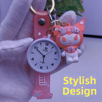 Kapesný hodinky s kvarcným pohonom, 36 mm kruhový ciferník, tri ručičky, plexiglas sklo, plastové puzdro