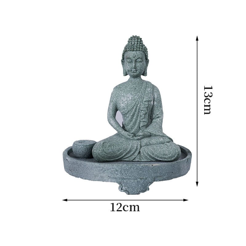 Van Wood socha Budhu z pieskovca — Buddha dekorácia, Zen umenie, domáce doplnky
