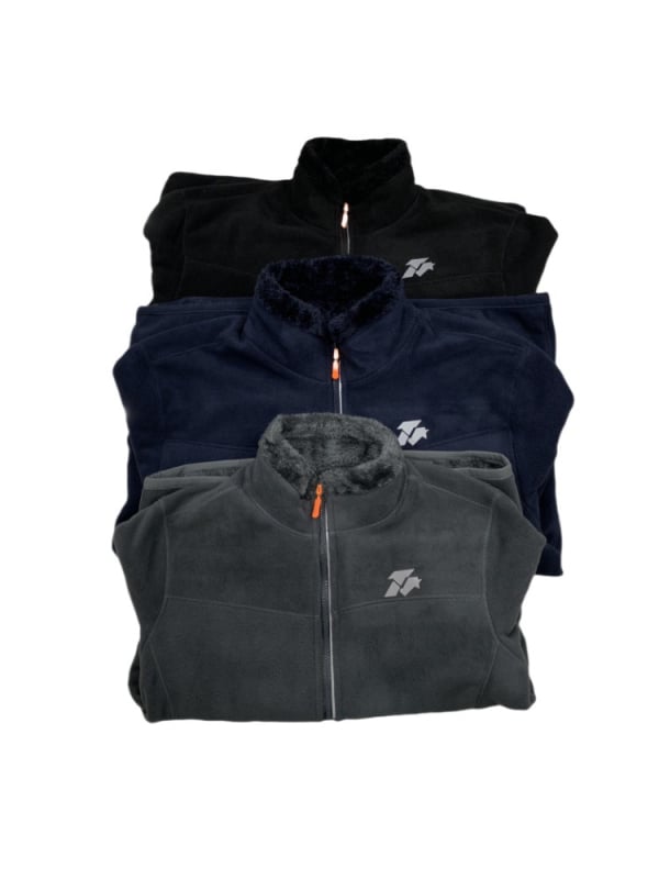 Unisex polāra fleksa jaka ar velūras odere rudens ārējai lietošanai