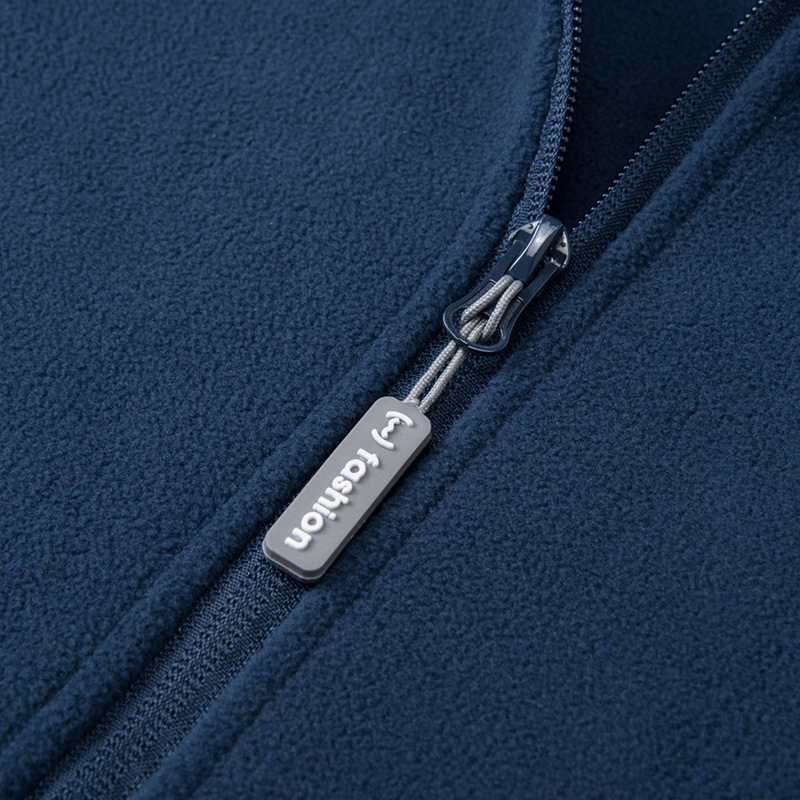 Unisex flīsa kardigans ārējiem kalnu pārgājieniem ar augstu apkakli, polar fleece, pretvēja, silts, garas piedurknes, 90% kašmira