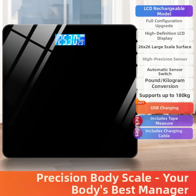 Keha rasva kaal koduseks kasutamiseks, laetav, nutikas ja täpne