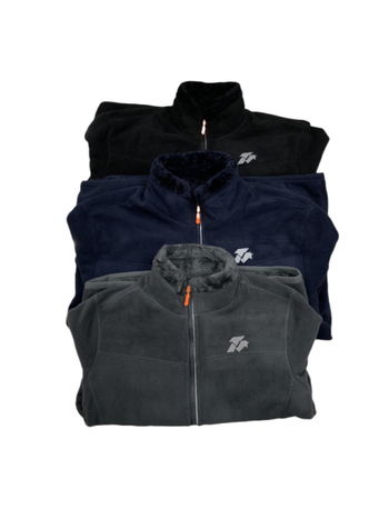 Unisex polārā flīsa jaka ar korāla velūra iekšpuse rudens āra aktivitātēm