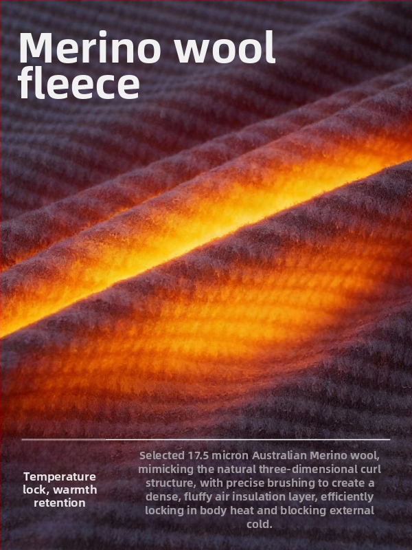 Vyrų Merino vilnos fleece striukė, kardigan stiliaus, be gobtuvo, lauko veiklai, šilta, greitai džiūsta, sintetinių pluoštų mišinys