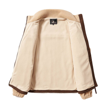 Lambswool fleece jaka, kardigan stila, vienpusēja fleeces iekšējā odere, 65 pūku saturs