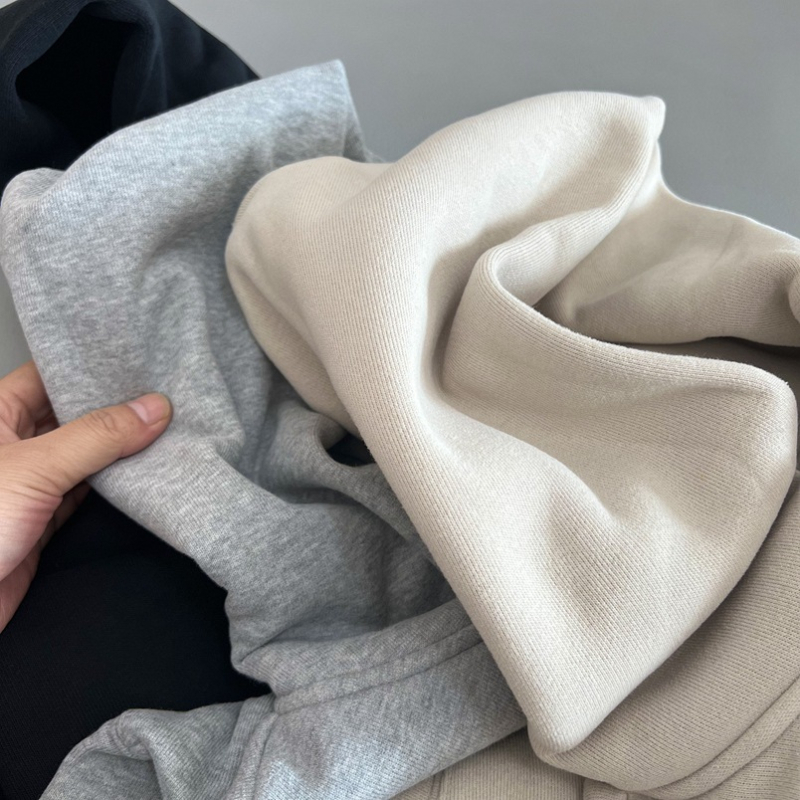 Hooded kardigan u stilu cardigan, fleece podstava, slobodan kroj, zatvarač, džepovi, pamuk tkanina (70-80% pamuka)