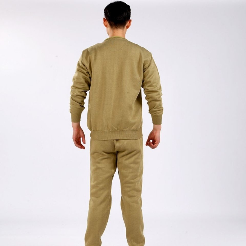 Fleece jaka un bikses komplekts ar kapuci, rādotais raksts, 100% kokvilna ar poliestera odiju, unisex