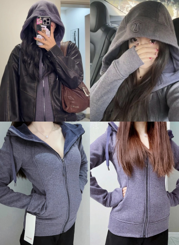 Slim-fit mikina s kapucňou z bavlny, predný zips, ležérny štýl kardigánu, dlhé rukávy