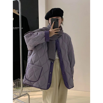 Палто от полиестер и памук със пълнеж полиестер-памук, средна дължина (50–65 см), дълги ръкави, едноредово закопчаване