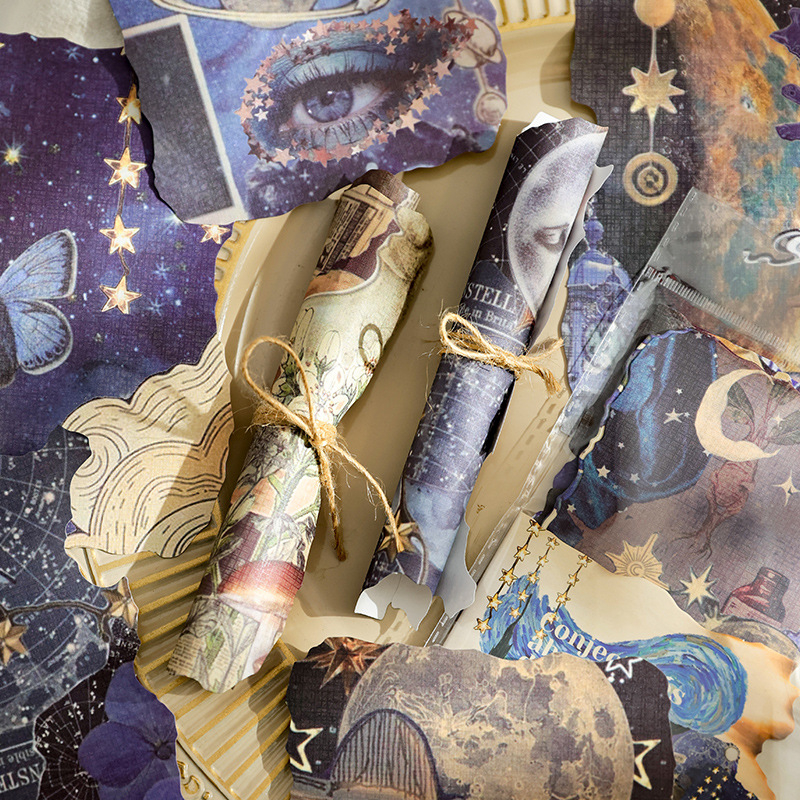 Dienasgrāmatas un scrapbooking papīra komplekts, drukas tehnika; 45 g katrā maisā; zīmols Dyeing; materiāls: papīrs; iepakojums: 640 maisi uz kartonu