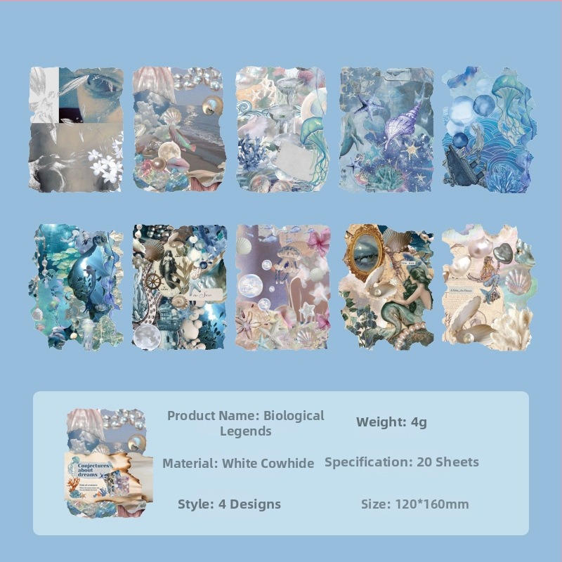 Dienasgrāmatas un scrapbooking papīra komplekts, drukas tehnika; 45 g katrā maisā; zīmols Dyeing; materiāls: papīrs; iepakojums: 640 maisi uz kartonu