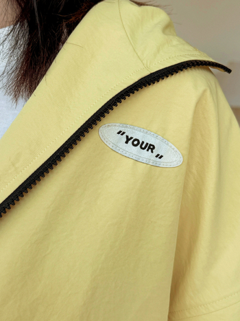 Ženska jakna s kapuljom, Twill tkanina, poliester s elastanom, srednja duljina, zatvarač