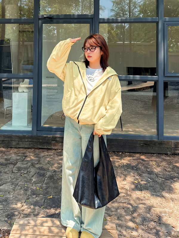 Ženska jakna s kapuljom, Twill tkanina, poliester s elastanom, srednja duljina, zatvarač