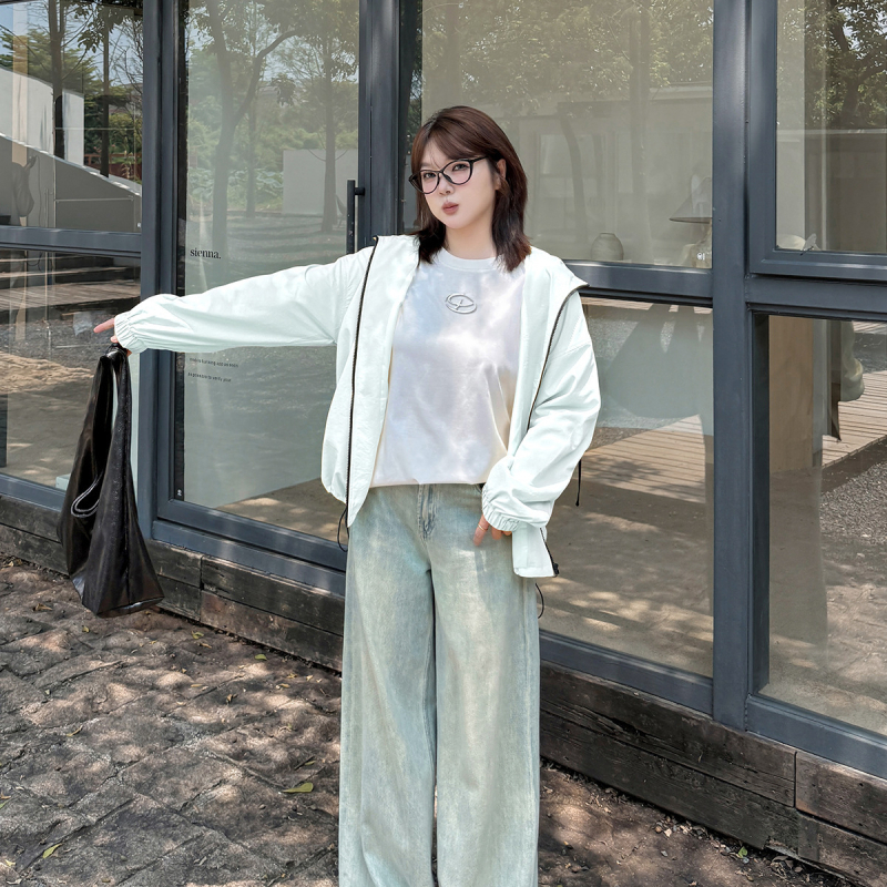 Ženska jakna s kapuljom, Twill tkanina, poliester s elastanom, srednja duljina, zatvarač