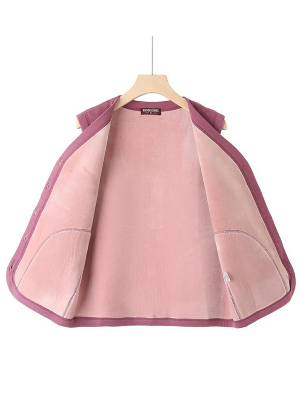 Ziemas flīsa oderēta veste sievietēm vidējā vecumā un vecākām, poliestera elastāna audums (90–95% poliestera, elastāns <30%)